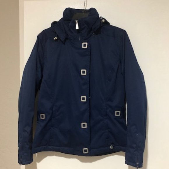 NILS Navy Blue Ski Jacket - Size 6. - Picture 1 of 13